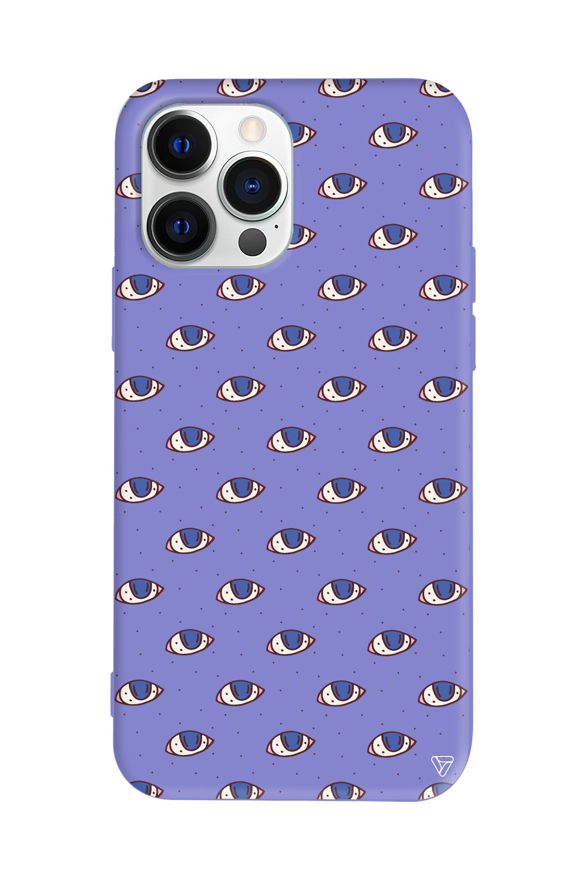 Eyes On You Lansman Model İçi Kadife Silikon Telefon Kılıfı