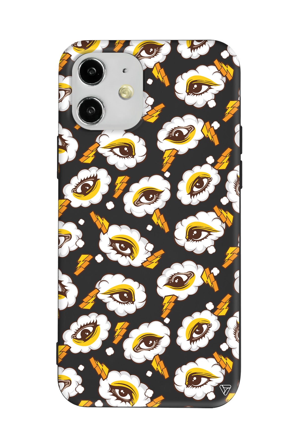 Carpici Gozler Lansman Model İçi Kadife Silikon Telefon Kılıfı