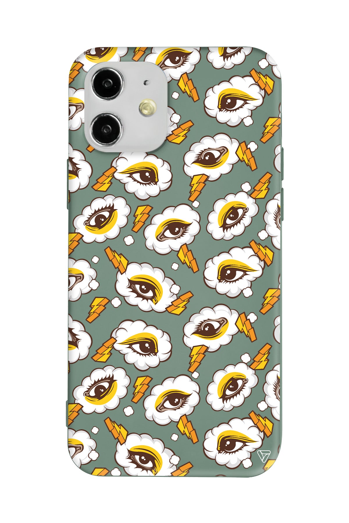 Carpici Gozler Lansman Model İçi Kadife Silikon Telefon Kılıfı