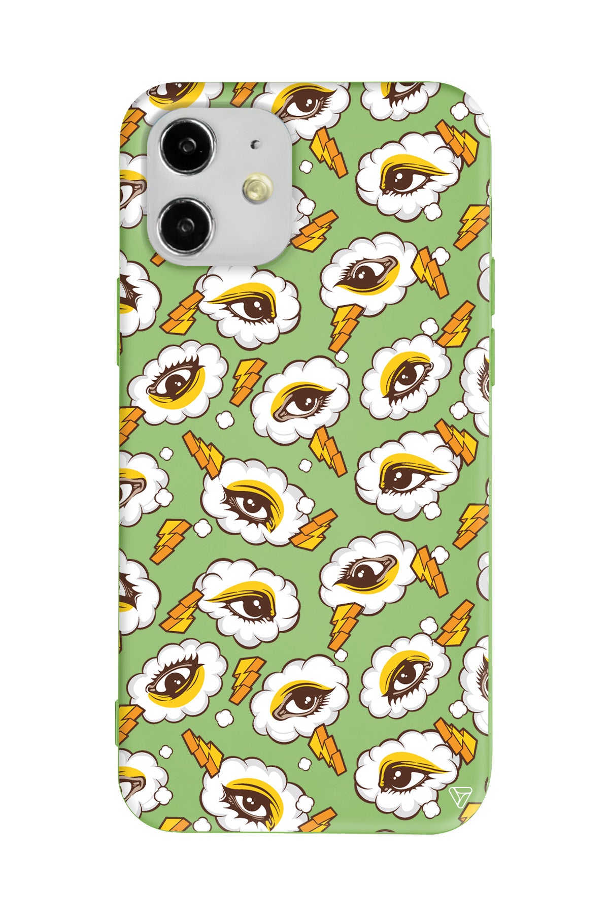 Carpici Gozler Lansman Model İçi Kadife Silikon Telefon Kılıfı