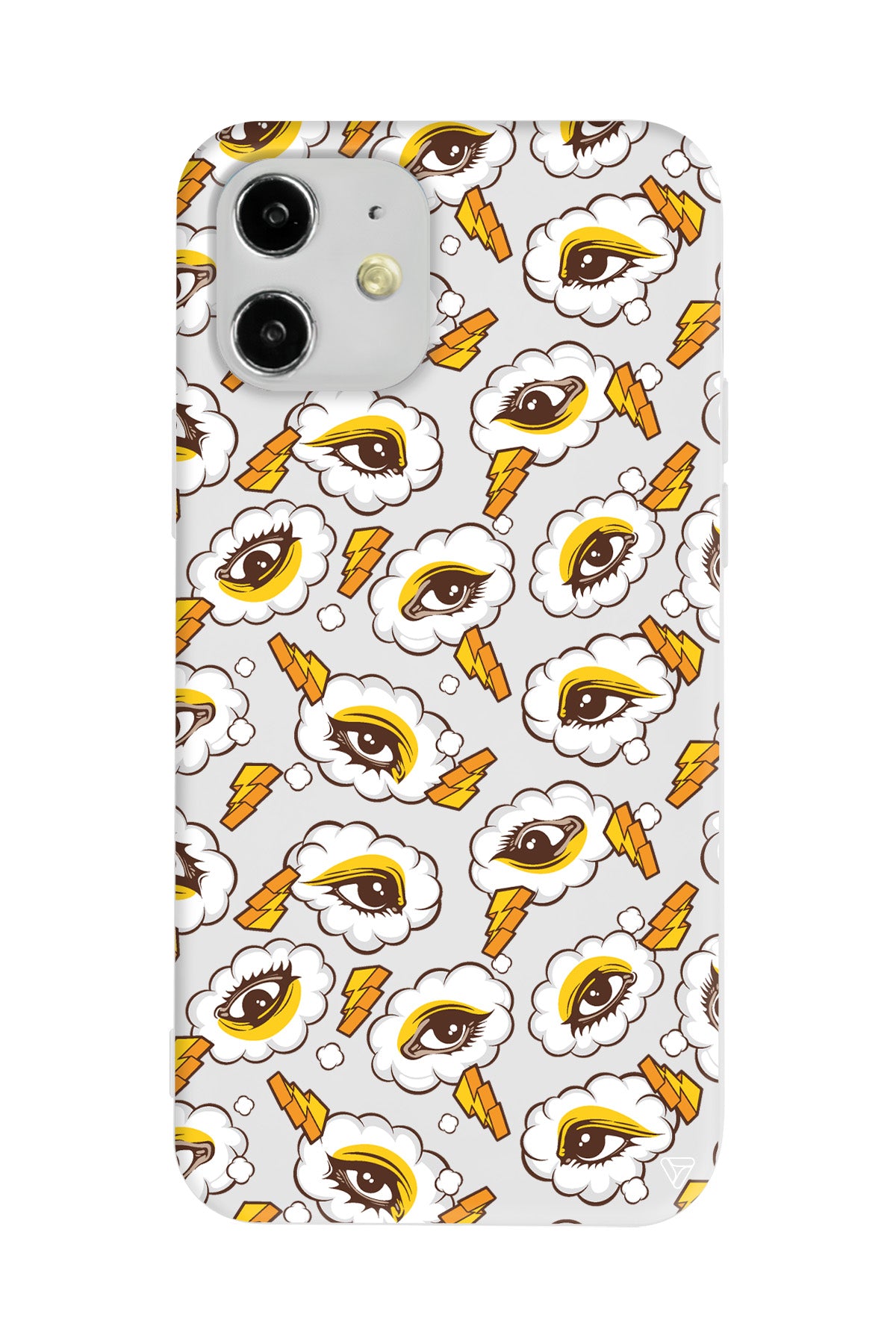 Carpici Gozler Lansman Model İçi Kadife Silikon Telefon Kılıfı