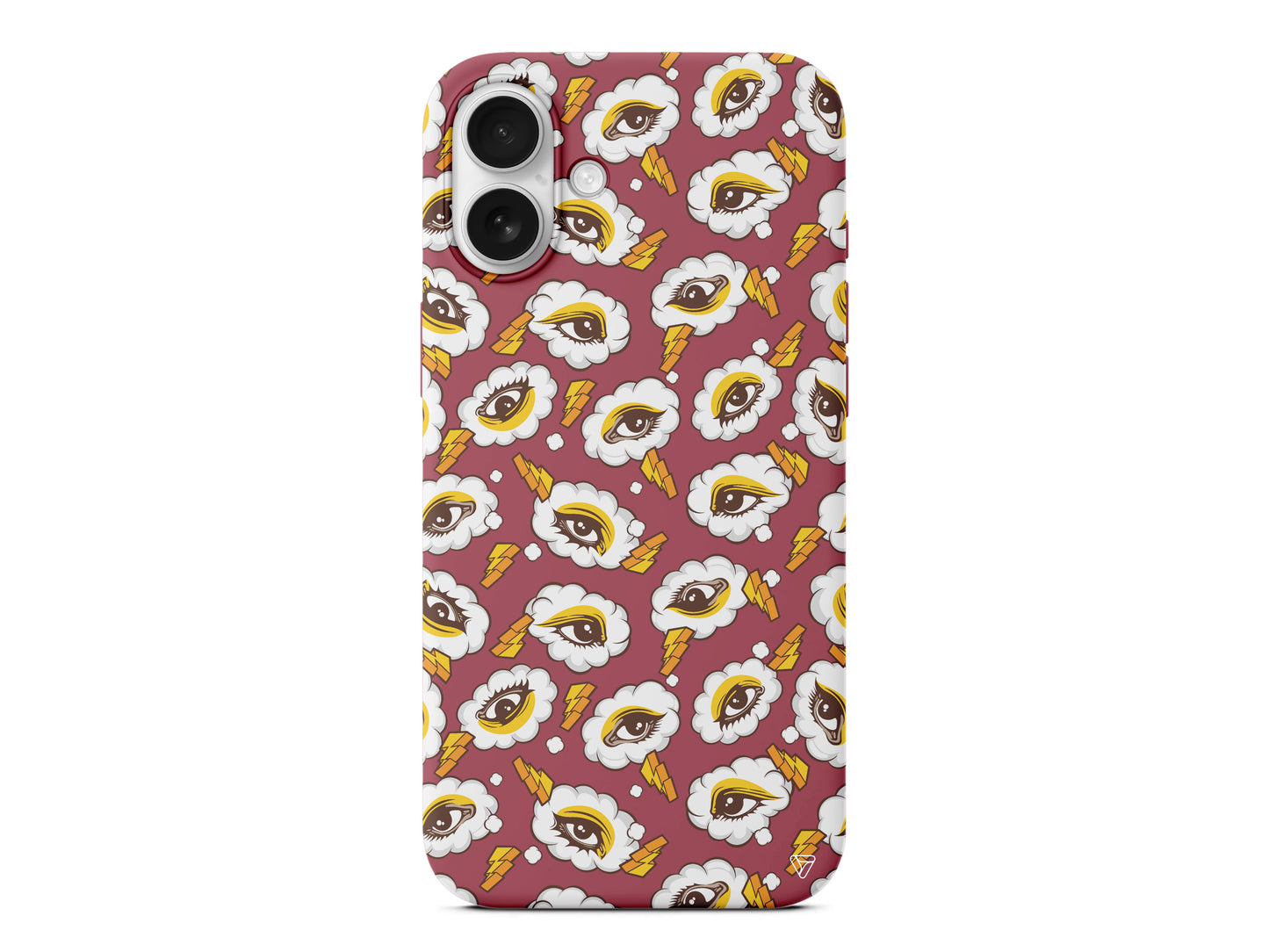 Carpici Gozler Lansman Model İçi Kadife Silikon Telefon Kılıfı