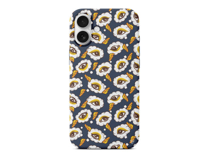 Carpici Gozler Lansman Model İçi Kadife Silikon Telefon Kılıfı