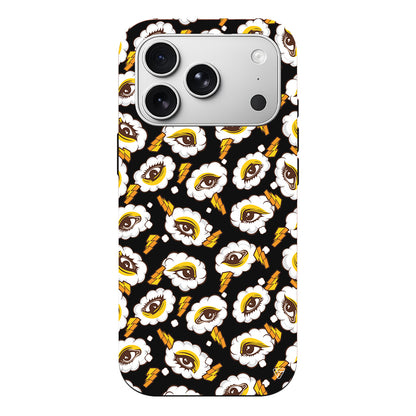 Carpici Gozler Lansman Model İçi Kadife Silikon Telefon Kılıfı