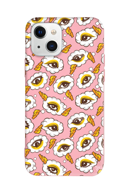 Carpici Gozler Lansman Model İçi Kadife Silikon Telefon Kılıfı – Plus Serisine Özel