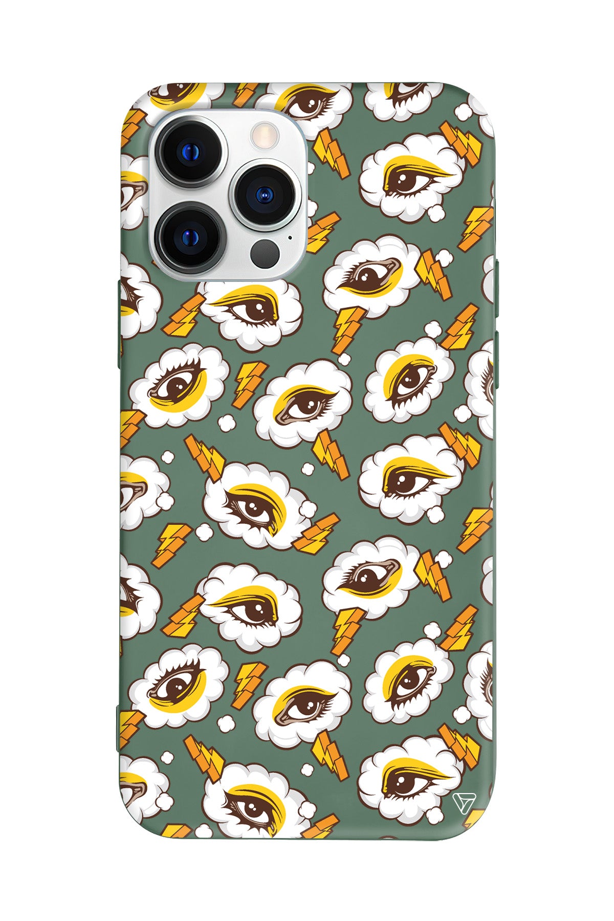 Carpici Gozler Lansman Model İçi Kadife Silikon Telefon Kılıfı