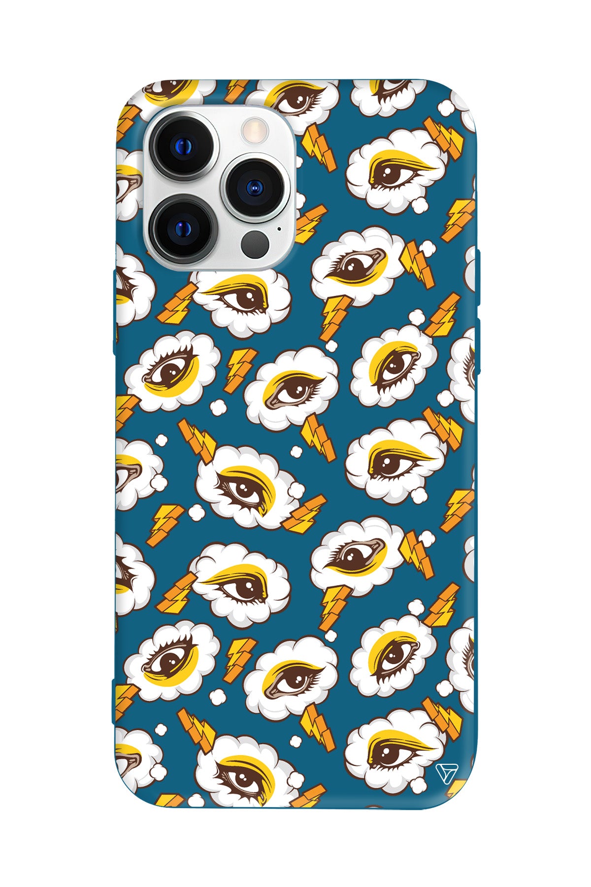 Carpici Gozler Lansman Model İçi Kadife Silikon Telefon Kılıfı