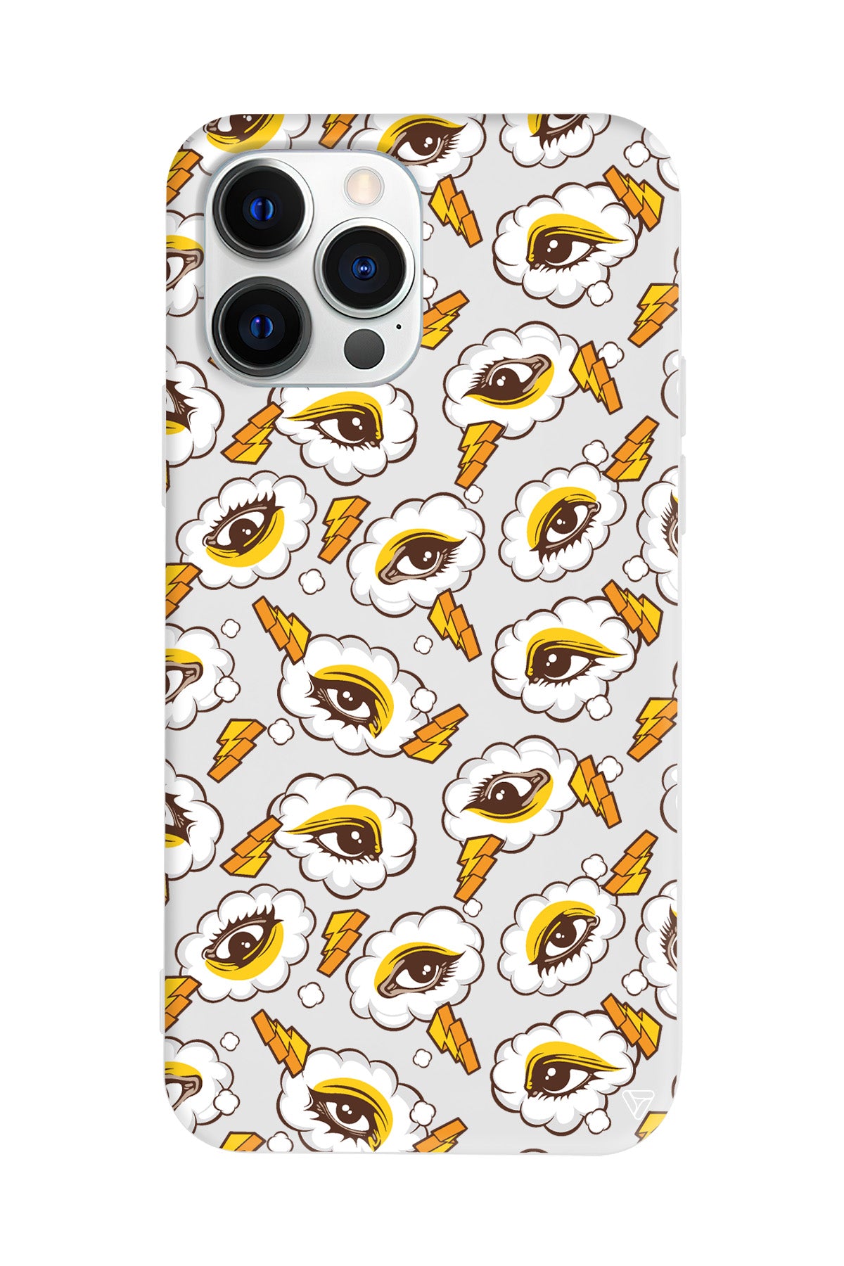 Carpici Gozler Lansman Model İçi Kadife Silikon Telefon Kılıfı