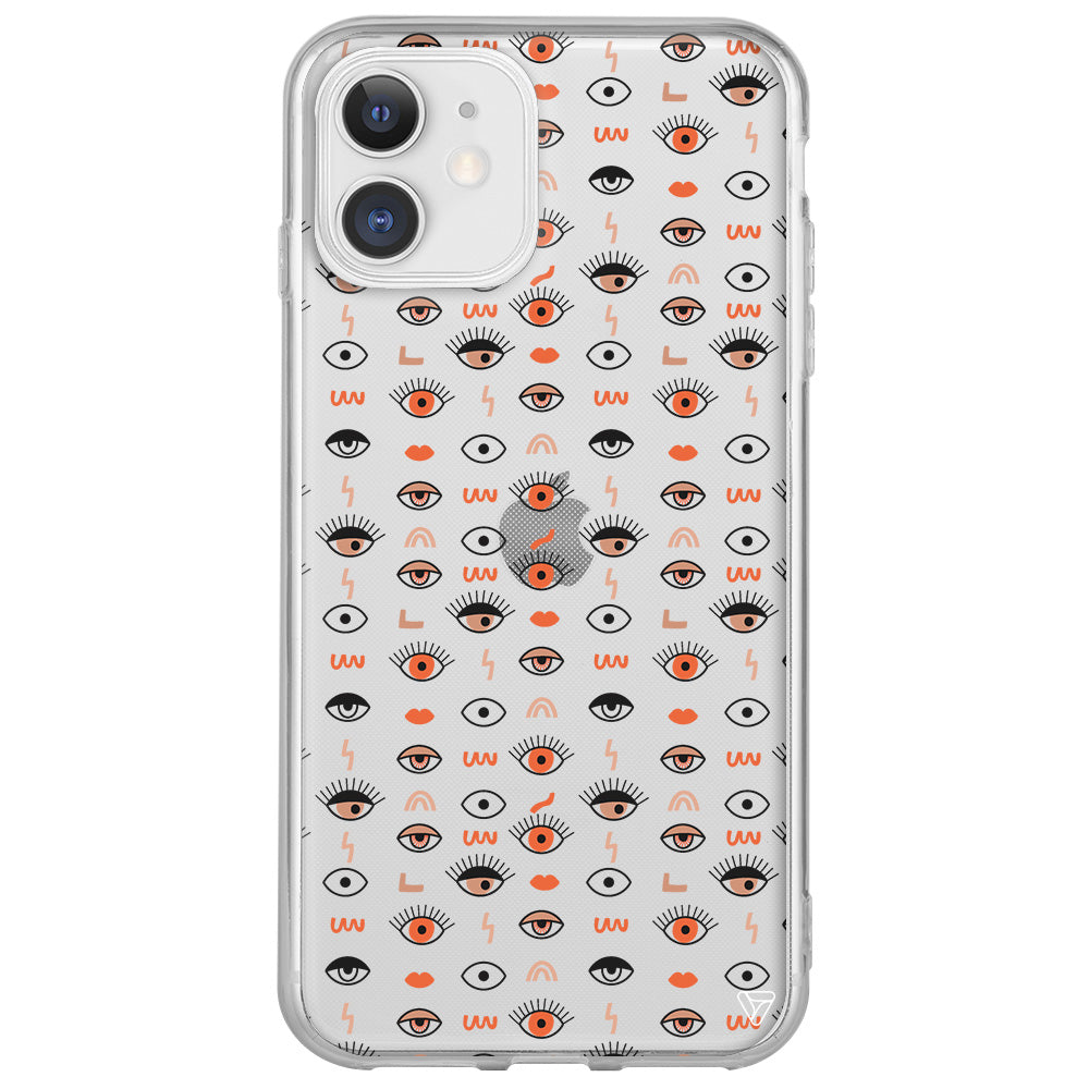 Duragan Gozler Lansman Model İçi Kadife Silikon Telefon Kılıfı