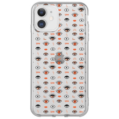 Duragan Gozler Lansman Model İçi Kadife Silikon Telefon Kılıfı