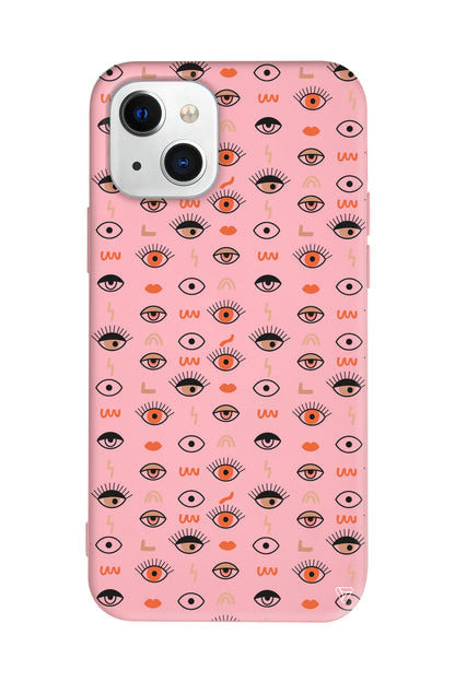 Duragan Gozler Lansman Model İçi Kadife Silikon Telefon Kılıfı – Plus Serisine Özel