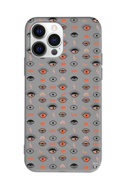 Duragan Gozler Lansman Model İçi Kadife Silikon Telefon Kılıfı