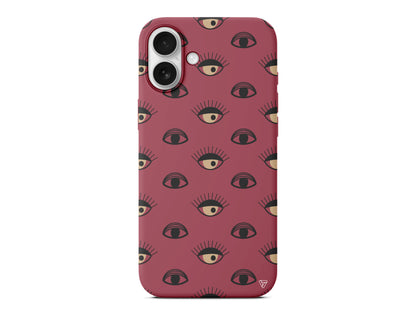 Krema Goz Lansman Model İçi Kadife Silikon Telefon Kılıfı – Plus Serisine Özel