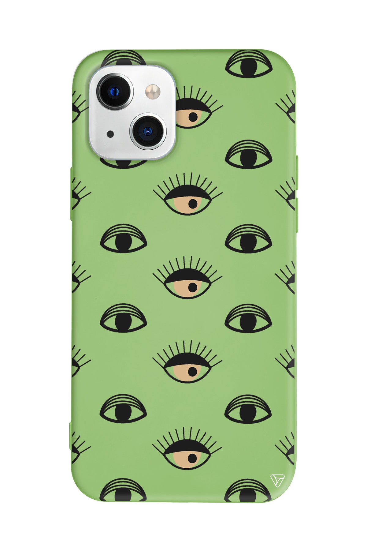 Krema Goz Lansman Model İçi Kadife Silikon Telefon Kılıfı – Plus Serisine Özel