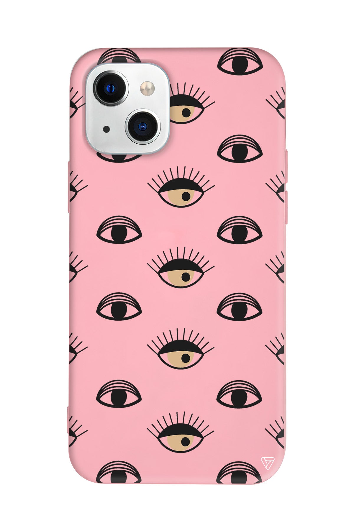 Krema Goz Lansman Model İçi Kadife Silikon Telefon Kılıfı – Plus Serisine Özel