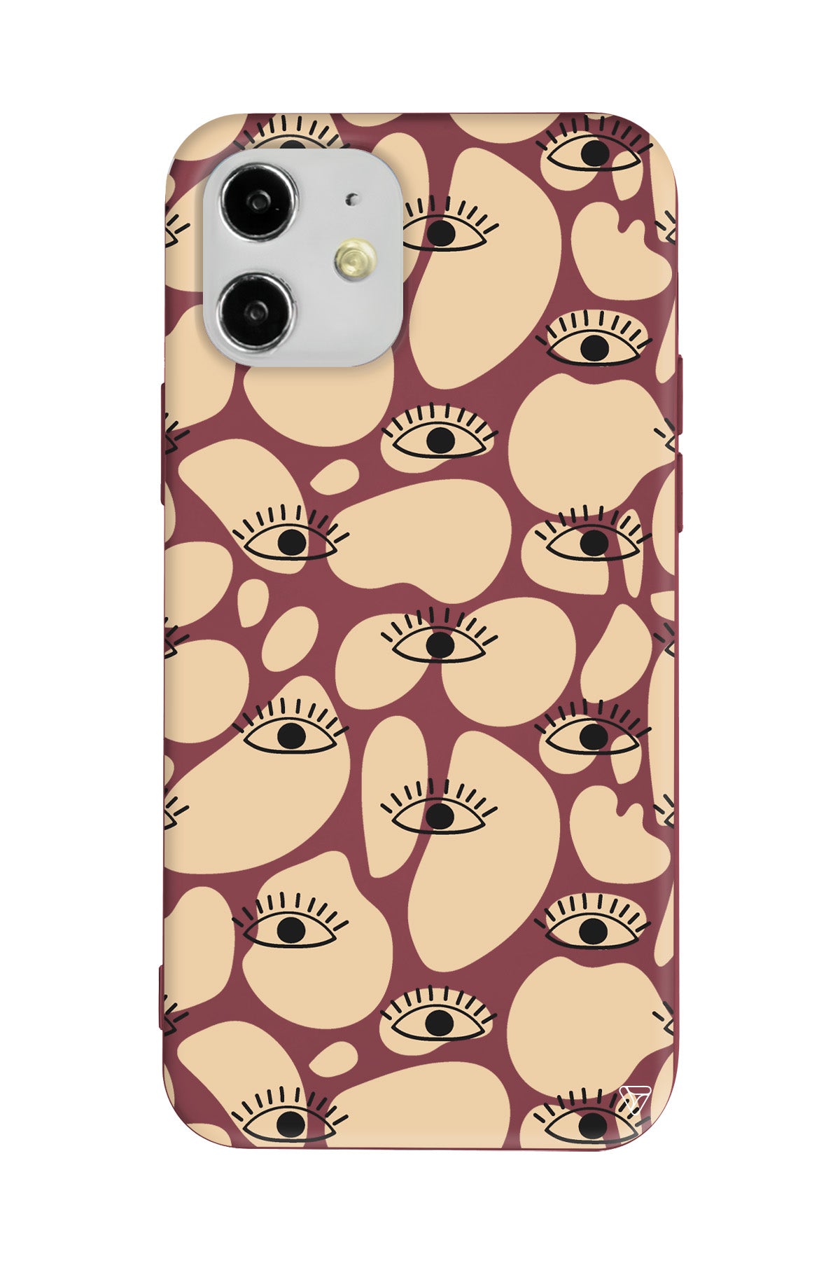 Krema Goz 2 Lansman Model İçi Kadife Silikon Telefon Kılıfı