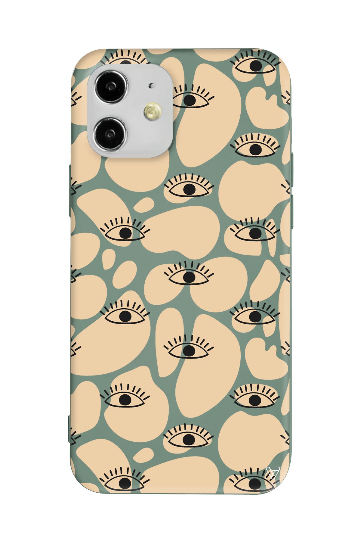 Krema Goz 2 Lansman Model İçi Kadife Silikon Telefon Kılıfı