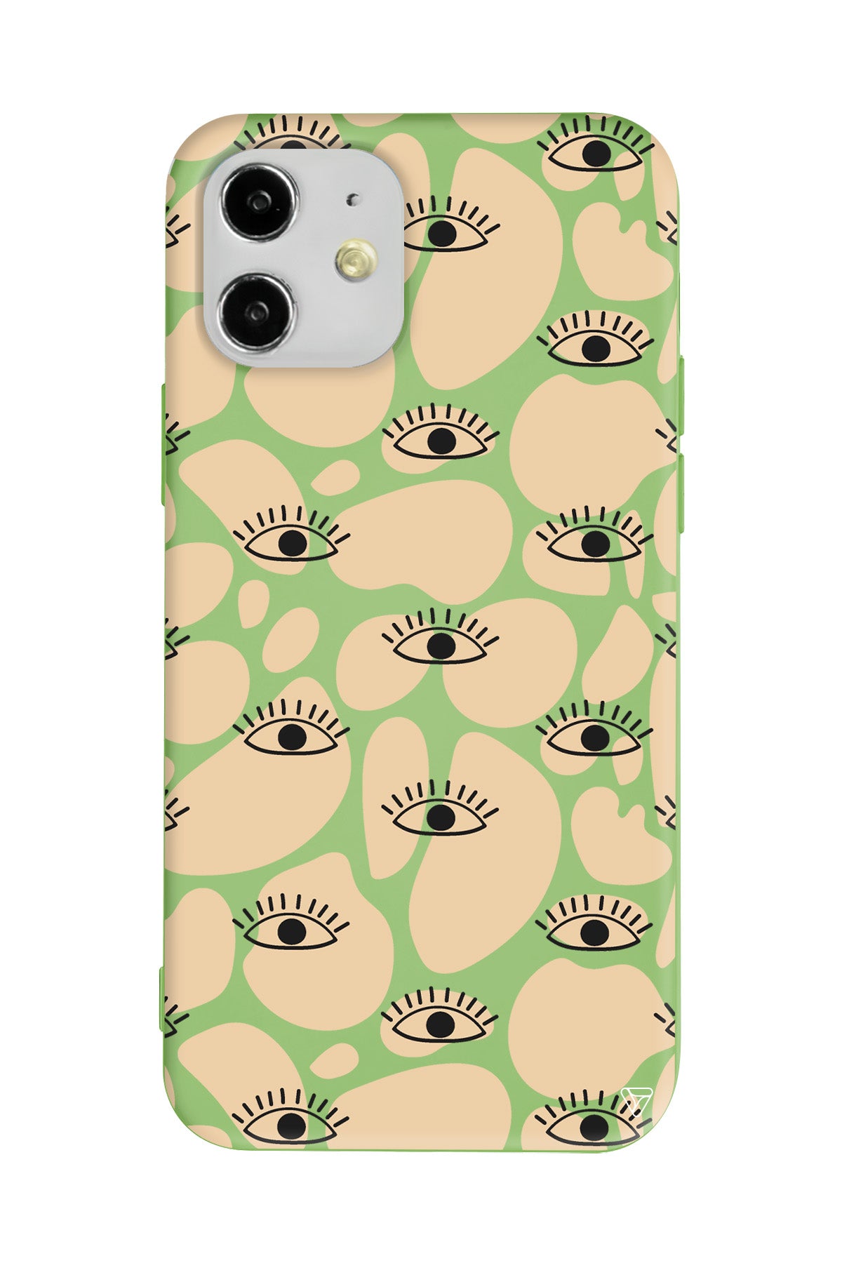 Krema Goz 2 Lansman Model İçi Kadife Silikon Telefon Kılıfı