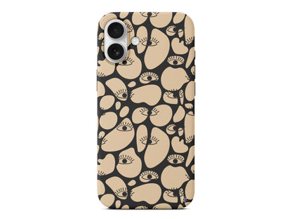 Krema Goz 2 Lansman Model İçi Kadife Silikon Telefon Kılıfı