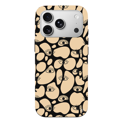 Krema Goz 2 Lansman Model İçi Kadife Silikon Telefon Kılıfı