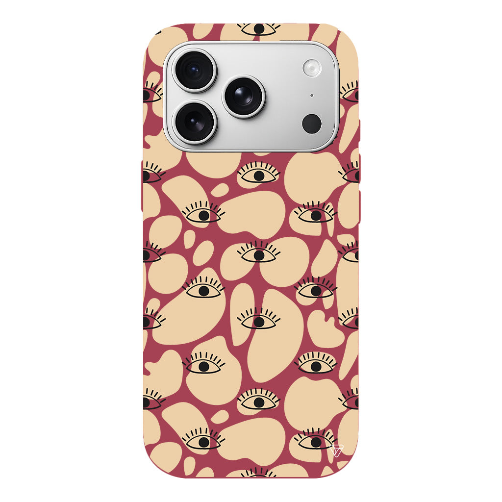 Krema Goz 2 Lansman Model İçi Kadife Silikon Telefon Kılıfı