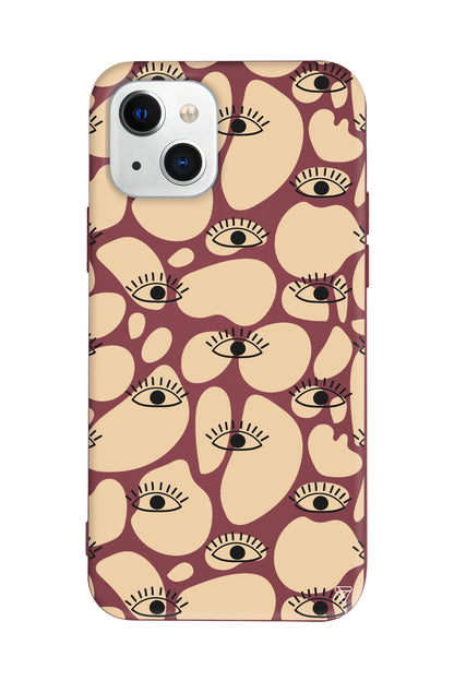 Krema Goz 2 Lansman Model İçi Kadife Silikon Telefon Kılıfı – Plus Serisine Özel