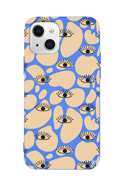 Krema Goz 2 Lansman Model İçi Kadife Silikon Telefon Kılıfı – Plus Serisine Özel