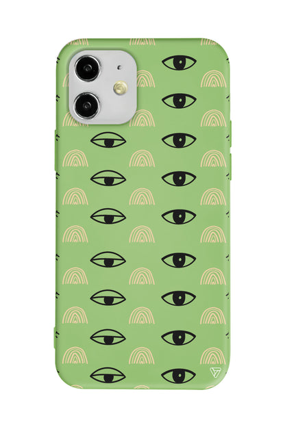 Krema Goz 3 Lansman Model İçi Kadife Silikon Telefon Kılıfı