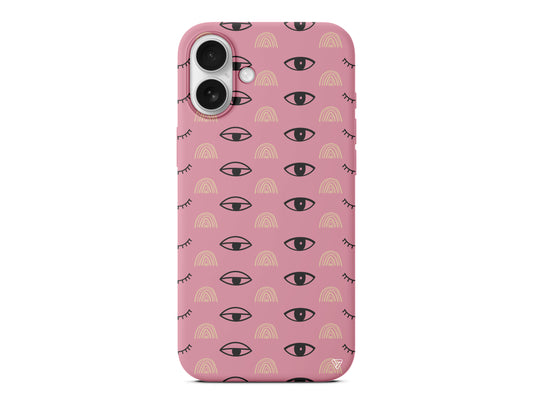 Krema Goz 3 Lansman Model İçi Kadife Silikon Telefon Kılıfı – Plus Serisine Özel