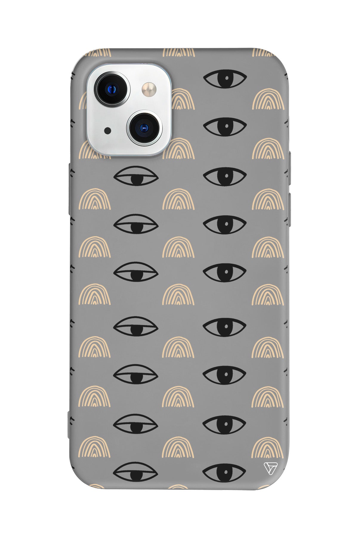 Krema Goz 3 Lansman Model İçi Kadife Silikon Telefon Kılıfı