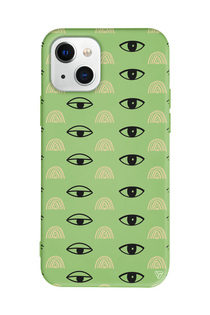 Krema Goz 3 Lansman Model İçi Kadife Silikon Telefon Kılıfı