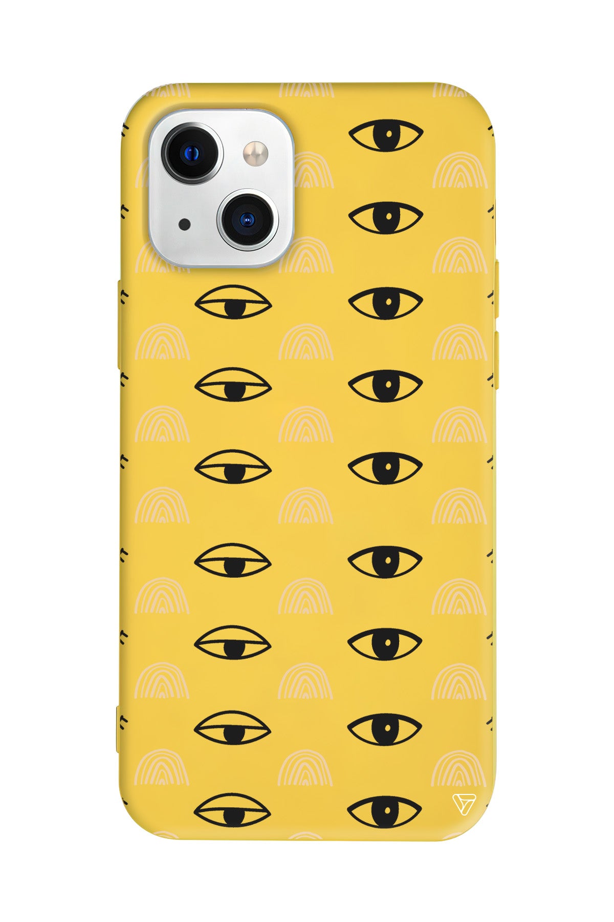 Krema Goz 3 Lansman Model İçi Kadife Silikon Telefon Kılıfı