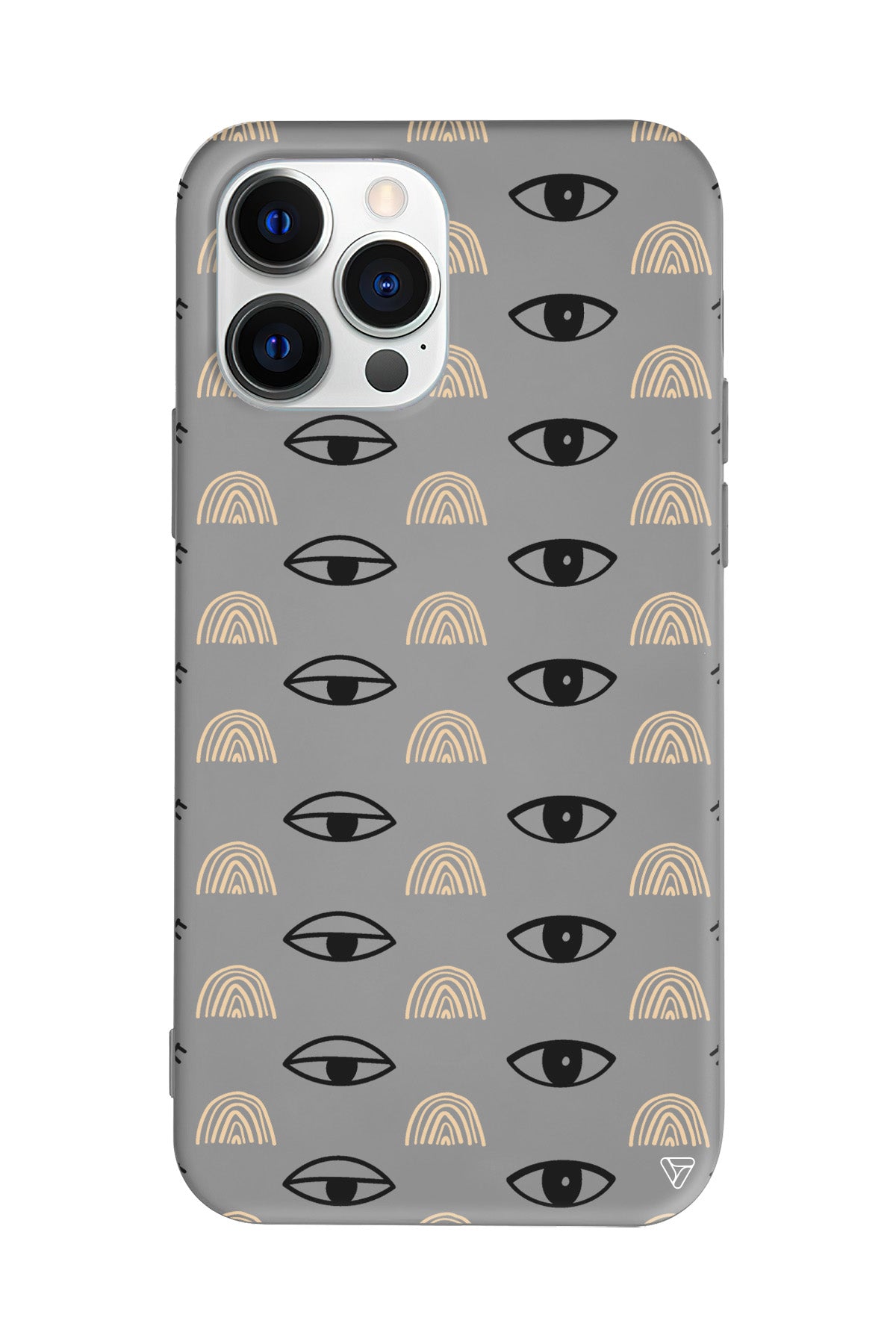 Krema Goz 3 Lansman Model İçi Kadife Silikon Telefon Kılıfı