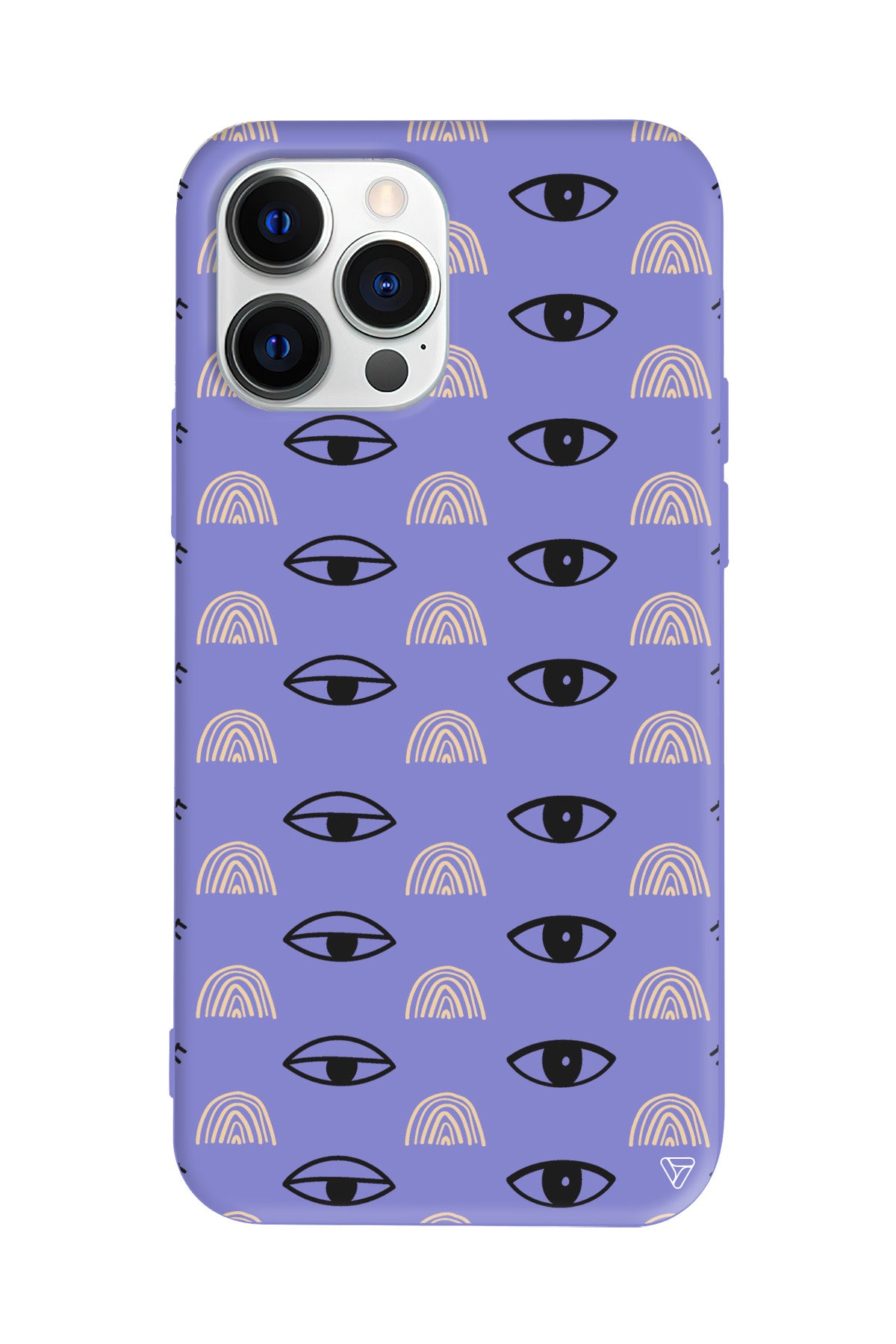 Krema Goz 3 Lansman Model İçi Kadife Silikon Telefon Kılıfı