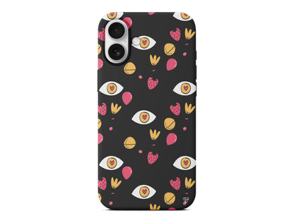 Punk Love Lansman Model İçi Kadife Silikon Telefon Kılıfı