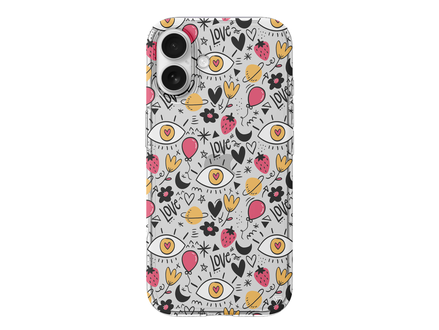 Punk Love Lansman Model İçi Kadife Silikon Telefon Kılıfı