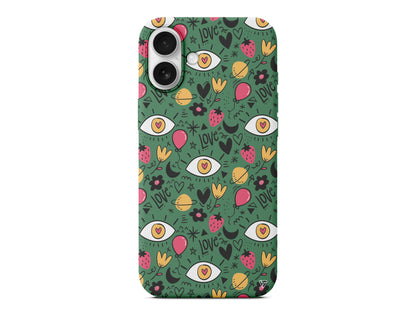 Punk Love Lansman Model İçi Kadife Silikon Telefon Kılıfı