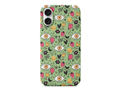 Punk Love Lansman Model İçi Kadife Silikon Telefon Kılıfı – Plus Serisine Özel