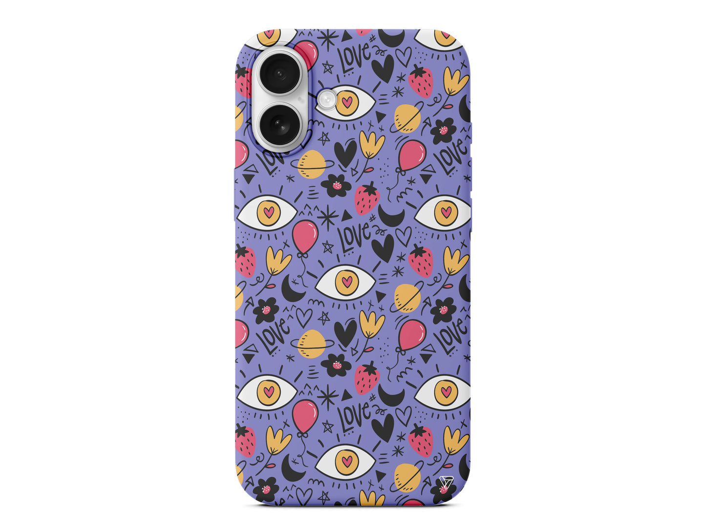 Punk Love Lansman Model İçi Kadife Silikon Telefon Kılıfı