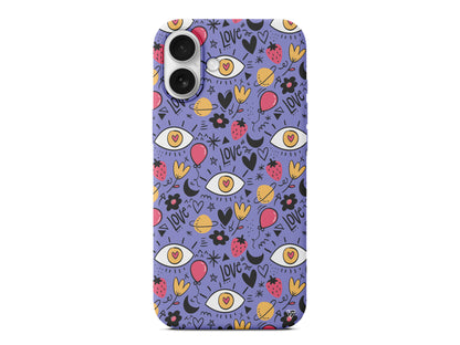 Punk Love Lansman Model İçi Kadife Silikon Telefon Kılıfı