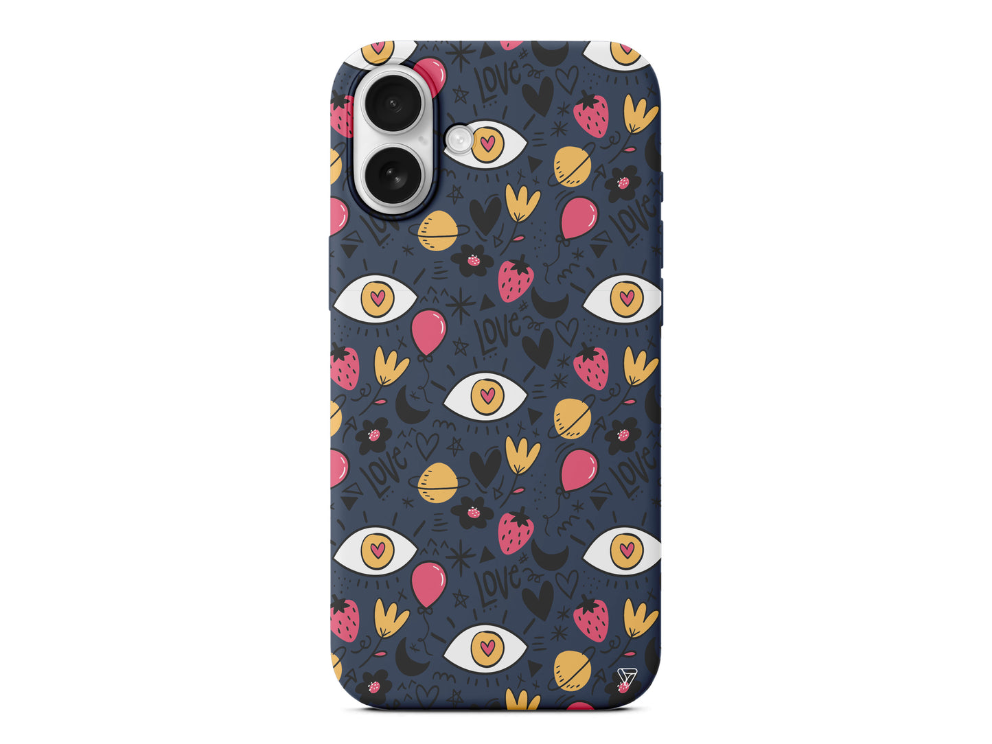 Punk Love Lansman Model İçi Kadife Silikon Telefon Kılıfı