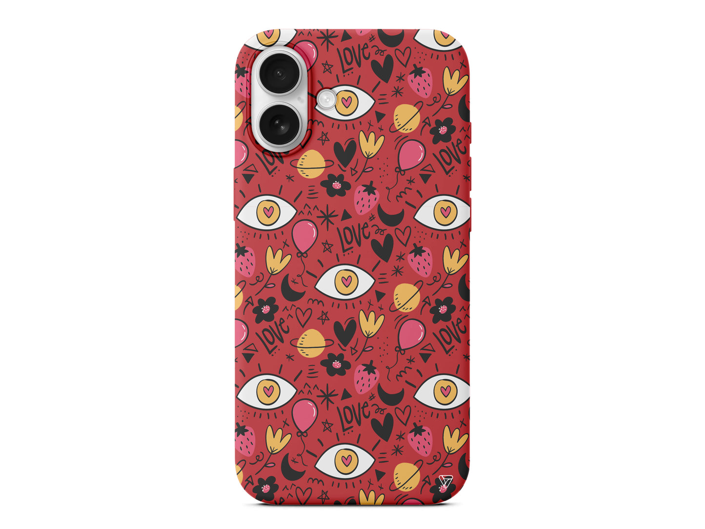 Punk Love Lansman Model İçi Kadife Silikon Telefon Kılıfı – Plus Serisine Özel