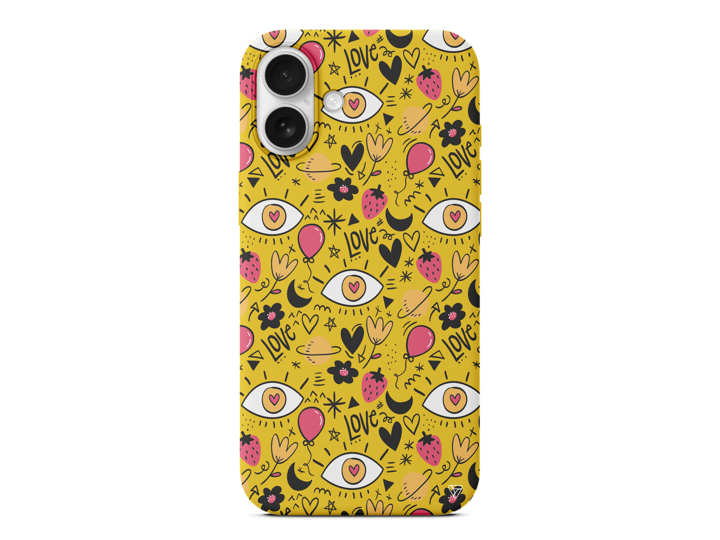 Punk Love Lansman Model İçi Kadife Silikon Telefon Kılıfı