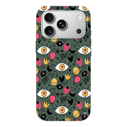 Punk Love Lansman Model İçi Kadife Silikon Telefon Kılıfı