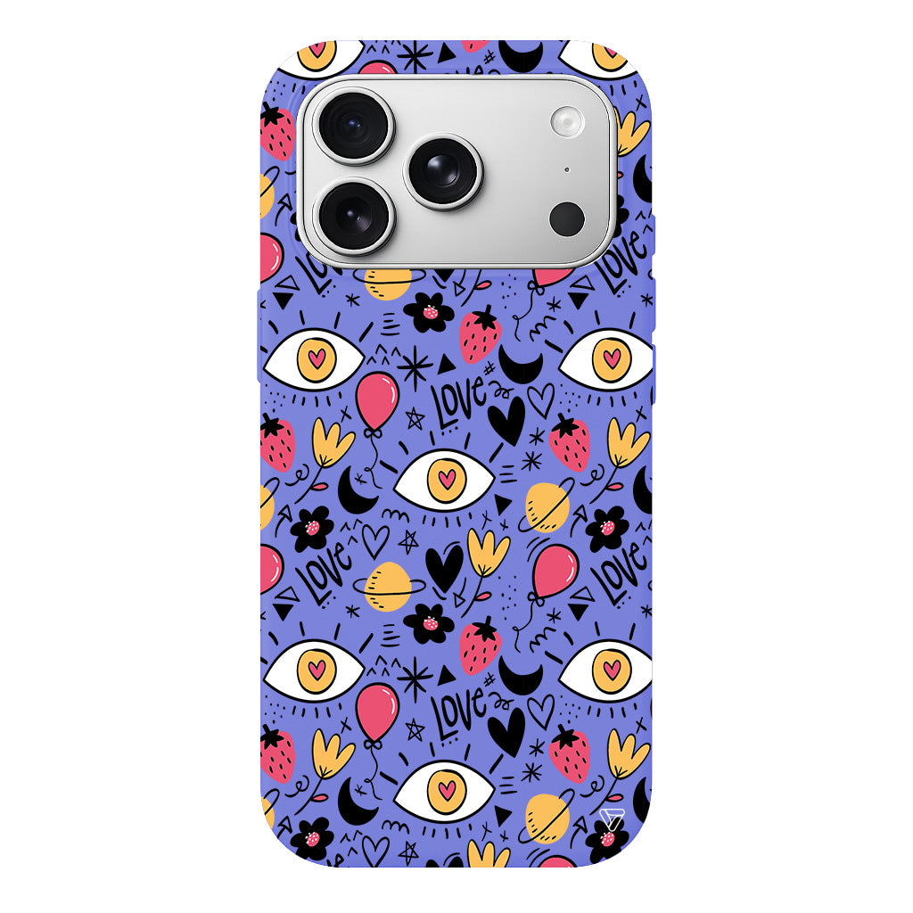 Punk Love Lansman Model İçi Kadife Silikon Telefon Kılıfı