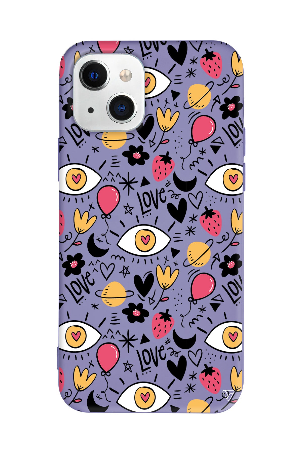 Punk Love Lansman Model İçi Kadife Silikon Telefon Kılıfı – Plus Serisine Özel