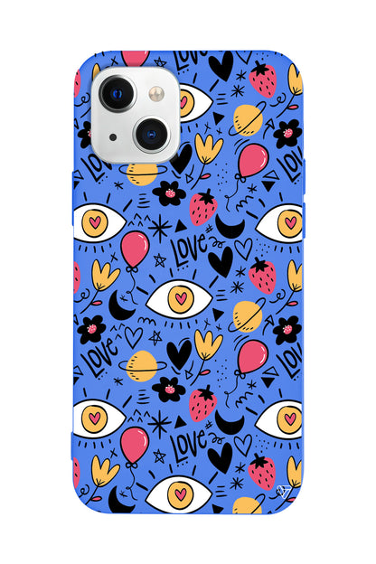 Punk Love Lansman Model İçi Kadife Silikon Telefon Kılıfı