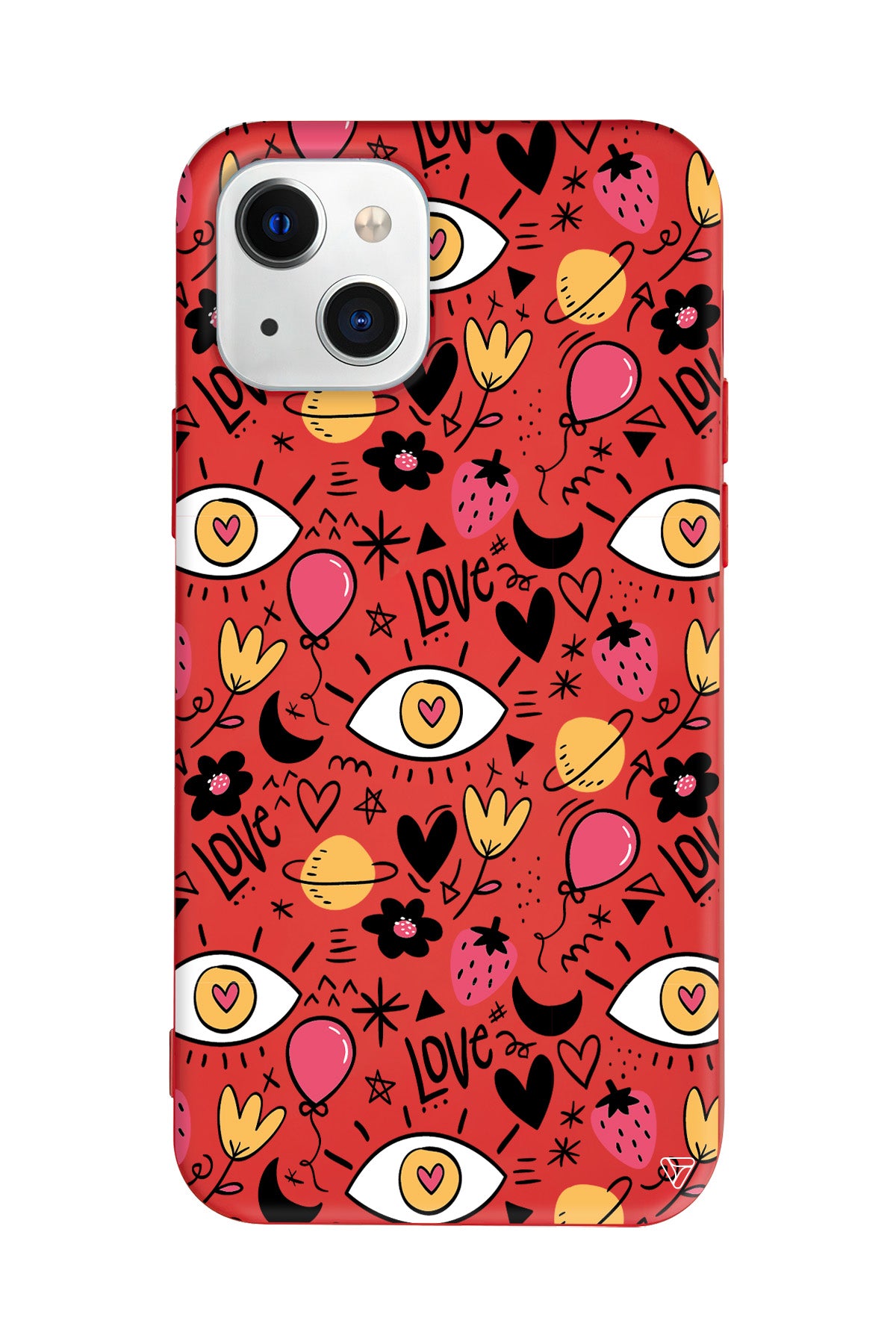 Punk Love Lansman Model İçi Kadife Silikon Telefon Kılıfı – Plus Serisine Özel