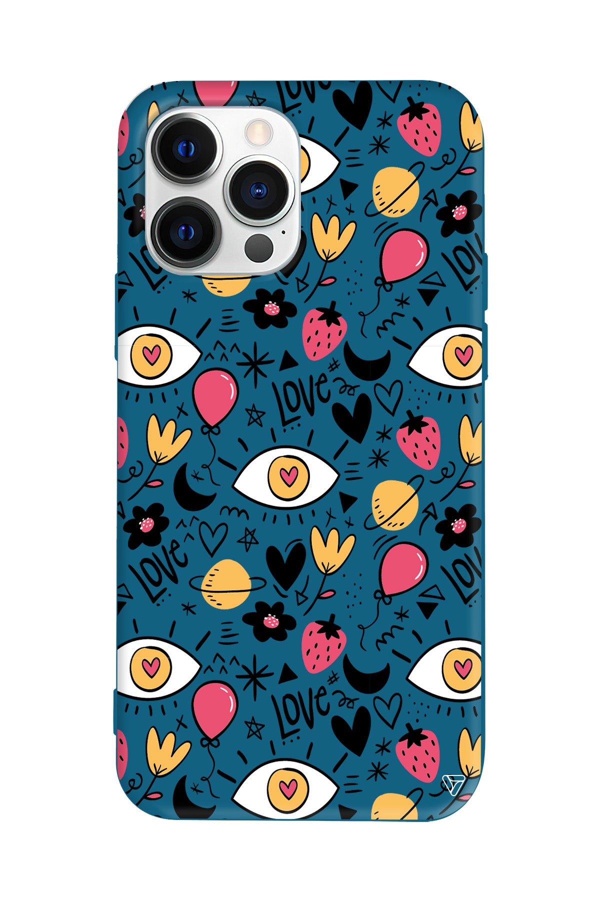 Punk Love Lansman Model İçi Kadife Silikon Telefon Kılıfı