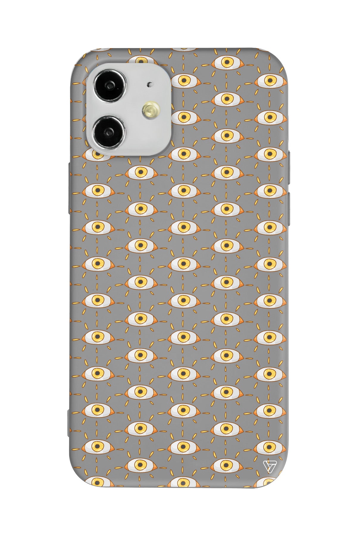 Sarı Goz Lansman Model İçi Kadife Silikon Telefon Kılıfı